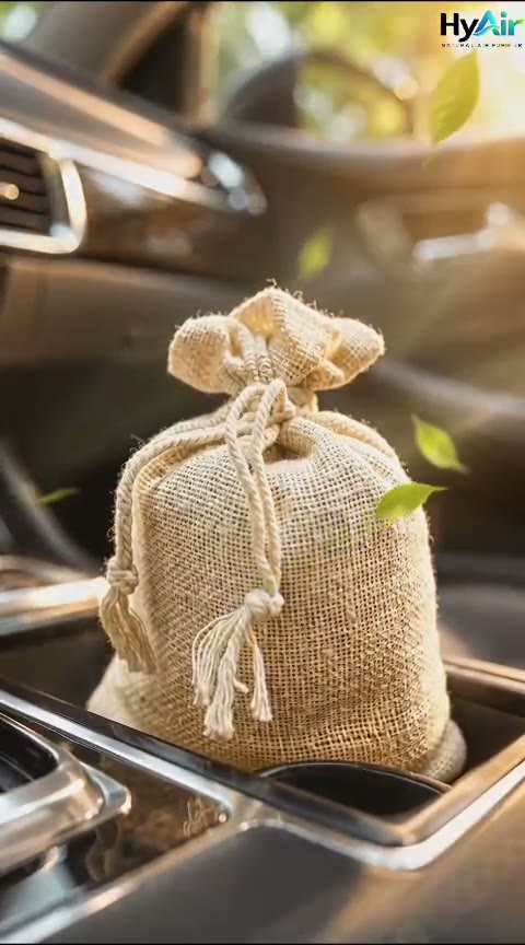 HyAir pouch in a car console